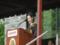 Lafayette College Graduation Speech by Danielle Bero \