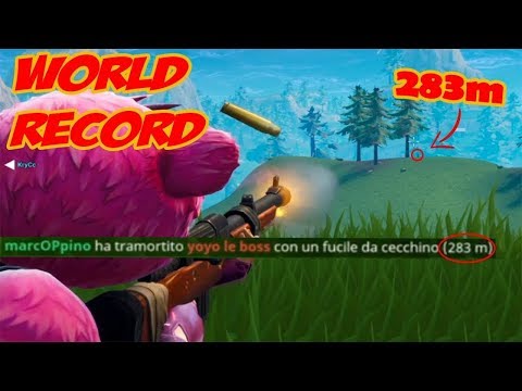 LONGEST HUNTING RIFLE SHOT EVER RECORDED ON FORTNITE! NEW WORLD RECORD! FORTNITE BEST MOMENTS!