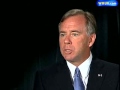 Republican Senate candidate Bill Binnie answers the question: what role should the govermnent play in saving private companies?
