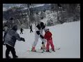 Layla's first skiing