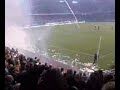 Het begin van de brand in de Euroborg vanaf ring A Het begin van de brand in de Euroborg vanaf ring A