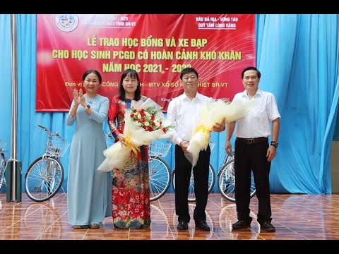 (Báo BR-VT) Công ty Xổ số kiến thiết BR - VT: Trao xe đạp và học bổng cho học sinh phổ cập giáo dục
