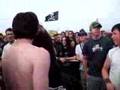 Irate Korn fan fights with flag waver at Download 2007