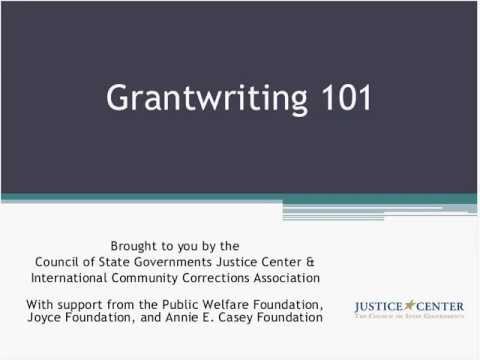 how to write grants