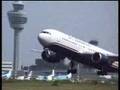 US Airways Boeing 767 takeoff, Kalitta 747, BMI A319 @ AMS