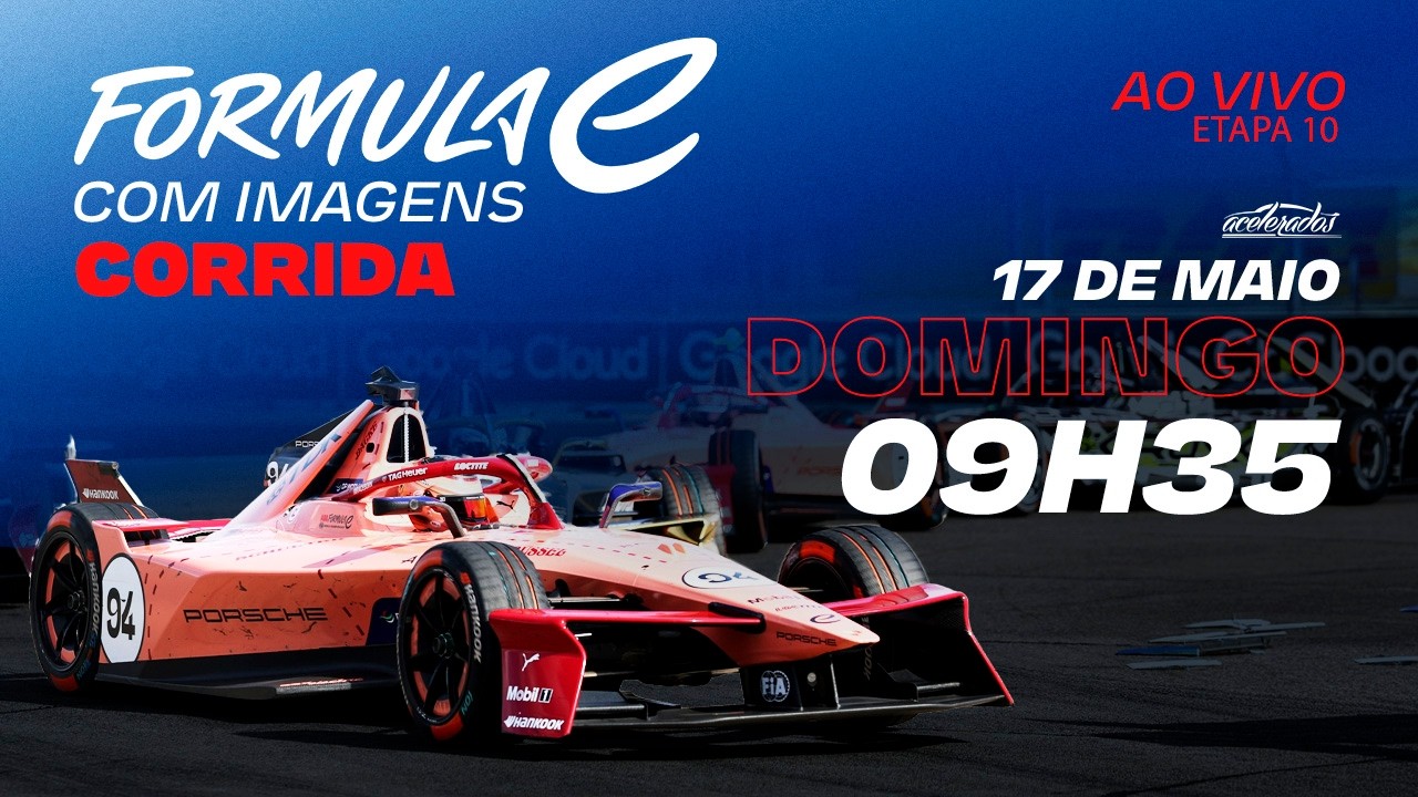 FÓRMULA E - AO VIVO E COM IMAGENS - CORRIDA - E-PRIX DE MÔNACO - 9H35
