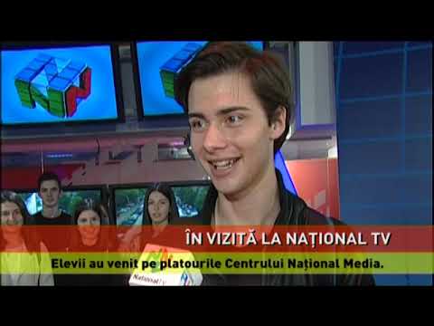 Elevi în vizită la Naţional TV
