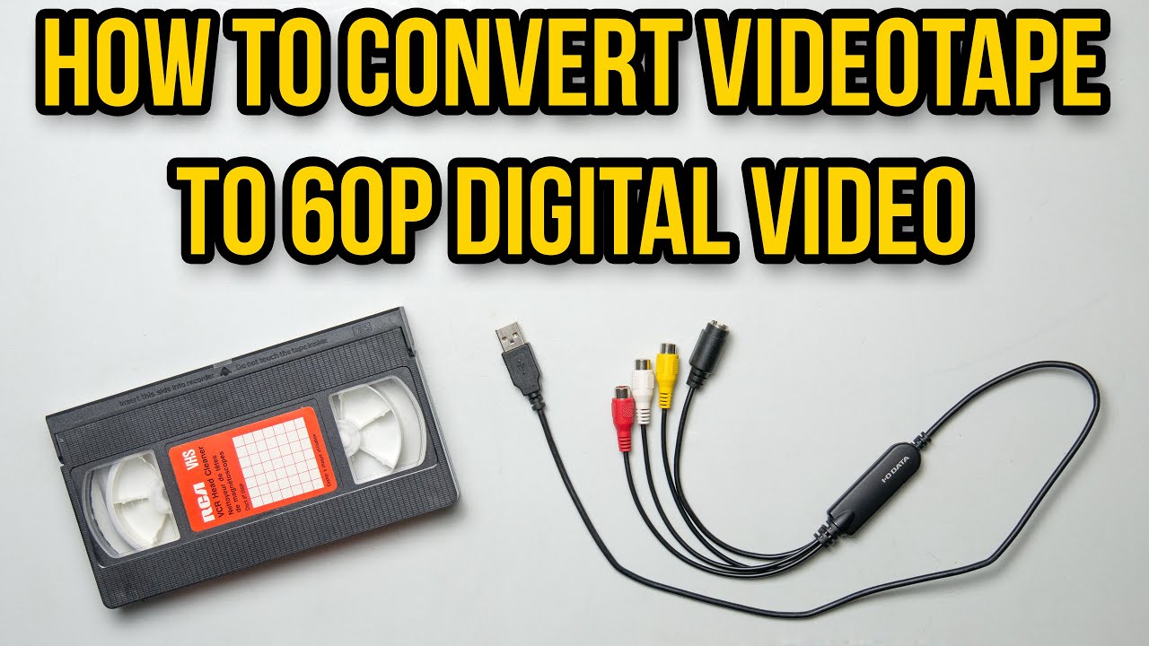 How to convert VHS videotape to 60 fps digital video and no jagged lines
