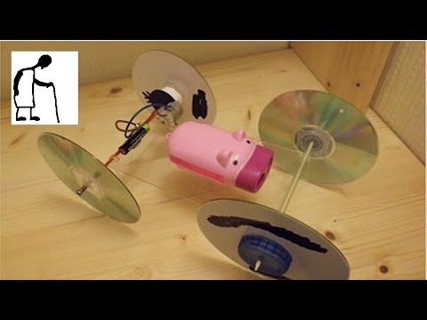 how to attach cds as wheels