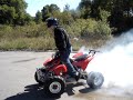Mullett doing burn out
