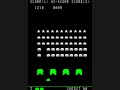 this is a video of me, gunning down aliens in the old arcade game called space invaders. no sound unfortunately.