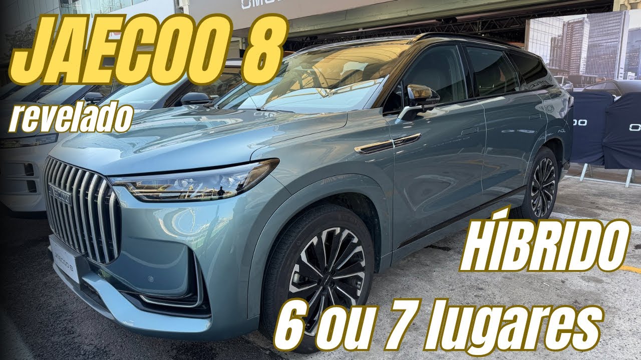 JAECOO 8 NO BRASIL! Melhor que Atto 8, WEY 07 e GAC GS9?