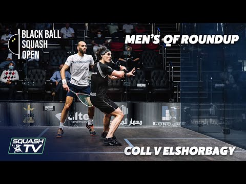 Squash: Coll v Ma.ElShorbagy - CIB Black Ball Open 2021 - Men's QF Roundup