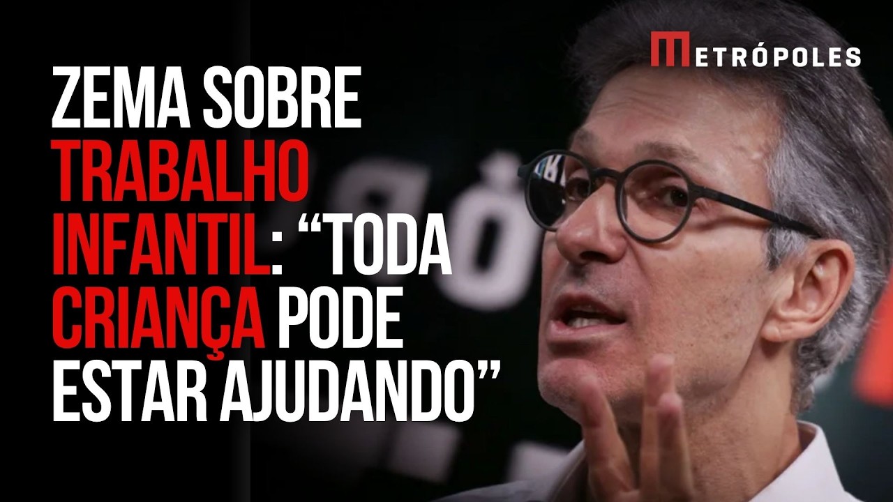 Zema diz que criança vai poder trabalhar, caso seja eleito presidente