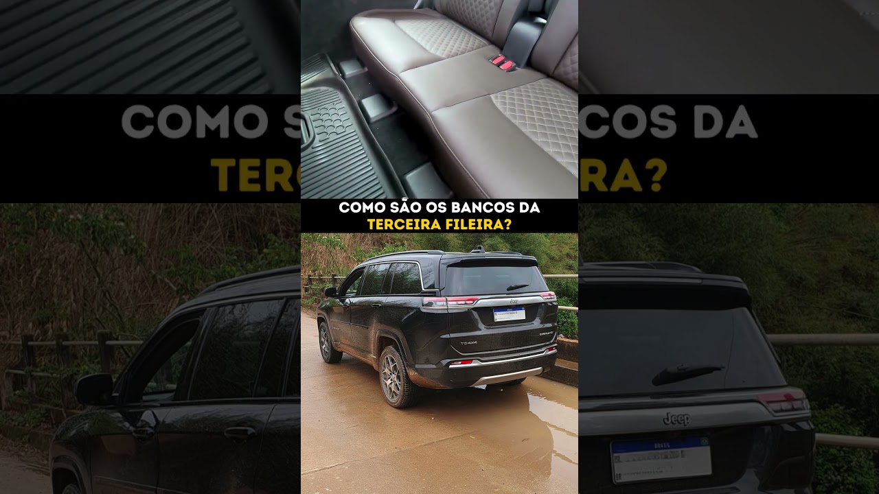 Como são os bancos da terceira fileira do Commander? #jeepcommander