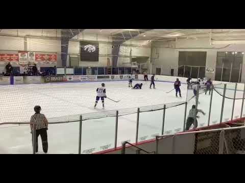 #44 white left D shot/score/hit