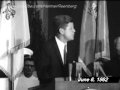 June 6, 1962 - John F. Kennedy's at the United States Military Academy West Point, New York