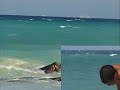 planche à voile sur la plage fisher'man playa del carmen