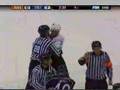 Shane Hnidy goes after Jared Boll