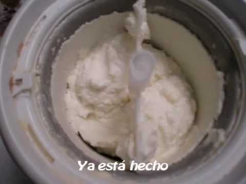 Helado artesano de coco