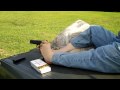 Man With No Arms Shoots .45 With His Feet - .45, cool, disabled, gun, handicap, shooting range, usa
