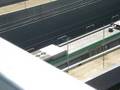 Train Along New Freeway