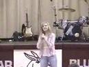Kelsey S. sings at the 