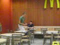stealing fries from some guy at mcdonalds
