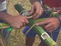Hidroponia com bambu