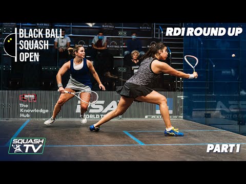 Squash: CIB Black Ball Open 2020 - Women's Rd1 Roundup [Pt.1]