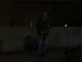 Traveler living on his tenor saxophone