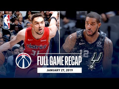 Video: Full Game Recap: Wizards vs Spurs | LaMarcus Aldridge Leads San Antonio