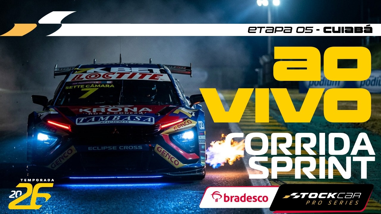 BRADESCO STOCK CAR 2026 AO VIVO | 5ª ETAPA - CORRIDA SPRINT | CUIABÁ, MT