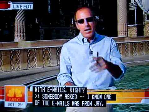 Matt Lauer in Tehran - Live NBC