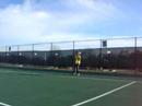 TENNIS: routine groundstrokes by 11 yr old MIKHAIL CENON