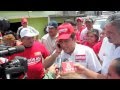 Jesús Alí camina por Villa Aldama, Villa Tecolutilla y la cabecera municipal de Comalcalco