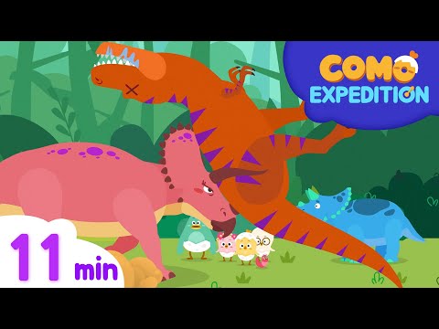 Como Expedition | Triceratops + More episode 11min | Cartoon video for kids | Como Kids TV