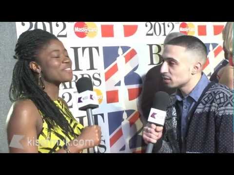 Adam Deacon at the 2012 BRIT Awards with KISS FM