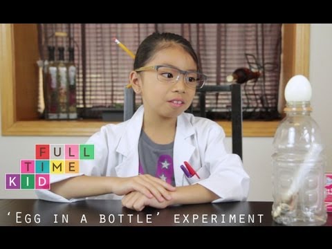 how to fit egg in a bottle