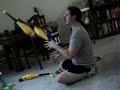 dylan pwns daddy  juggling clubs vs hairbrush 