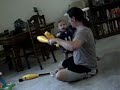 dylan pwns daddy  juggling clubs vs hairbrush 