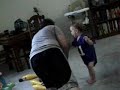 dylan pwns daddy  juggling clubs vs hairbrush 