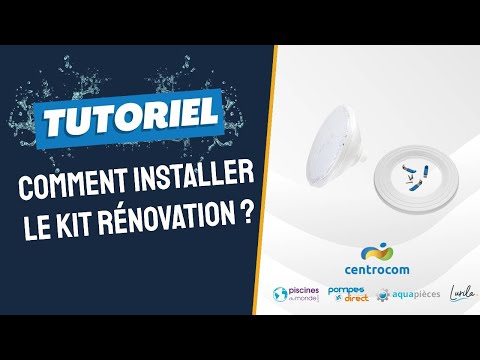 Comment installer une lampe Ecoproof avec un kit rénovation sur une ancienne piscine ?