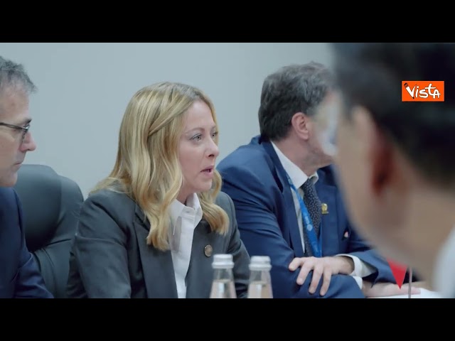 Meloni incontra il Primo Ministro cinese Li Qiang per un bilaterale al G20 Sudafrica