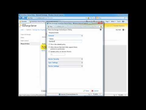 activesync - This is a short video that shows how Exchange ActiveSync allows Exchange Server to manage and control mobile deivces so that things like adding a password, w...