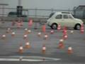 Fiat 500 ruote all'aria...