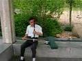 Erhu musician from Jinhua Zhejiang Province CHINA
