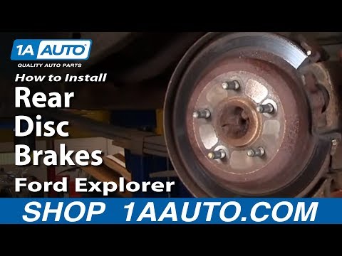How To Install Replace Rear Disc Brakes Ford Explorer Mountaineer 95-02 Part 1 – 1AAuto.com