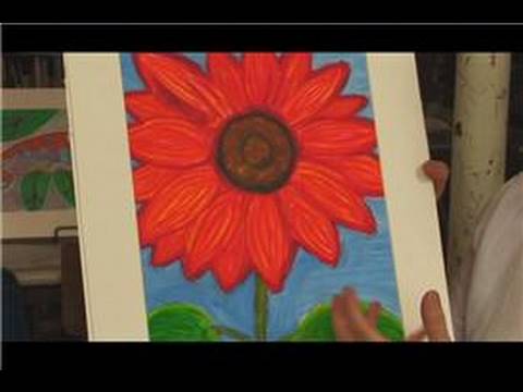 how to draw oil pastel flowers