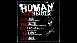 Zapowiedź koncertów zespołu Human Rights pod patronatem „Muzyka Przeciwko Rasizmowi”: Toruń, Olsztyn, Warszawa, Kraków, Lublin.